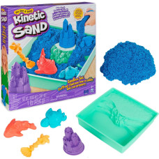 Spinmaster Spin Master Kinetic Sand - Sandbox Set blue, play sand (454 grams of sand)