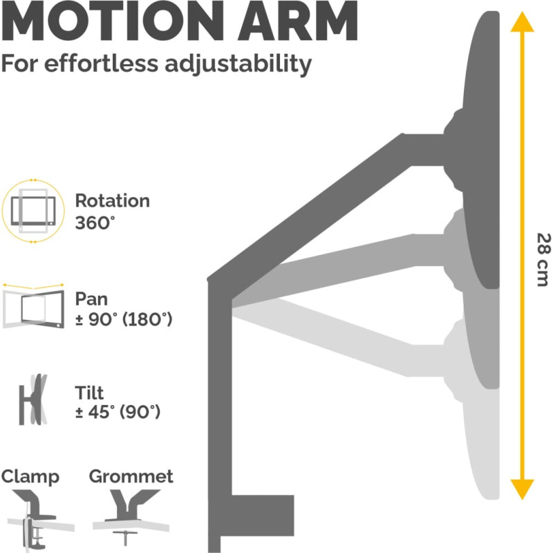 Fellowes Platinum Series 8043301 monitoriaus laikiklis arba stovas 101,6 cm (40") Stalas Juoda