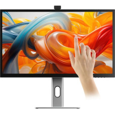 Alogic Clarity Pro Touch kompiuterio monitorius 68,6 cm (27") 3840 x 2160 pikseliai 4K Ultra HD LCD Lietimui jautrus ekranas Juoda, Sidabras