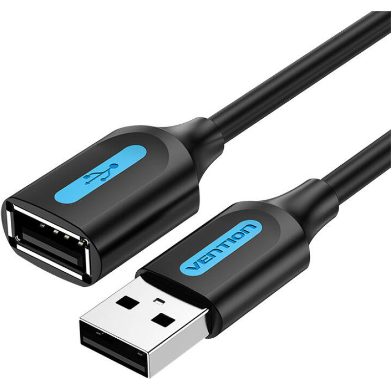 Vention CABLE USB2.0 MALE TO FEMALE/1M BLACK CBIBF VENTION