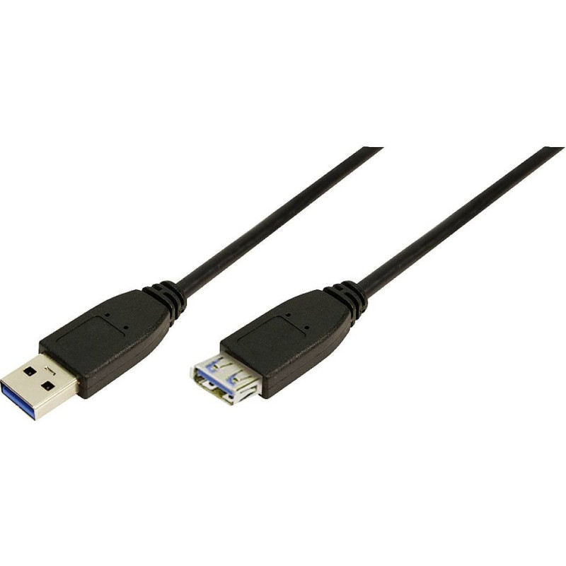 Logilink USB cable LogiLink USB-A - USB-A 2 m Black (CU0042)