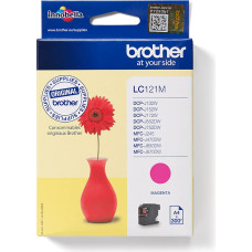 Brother LC121M rašalo kasetė 1 vnt Originalus Rausvai raudona