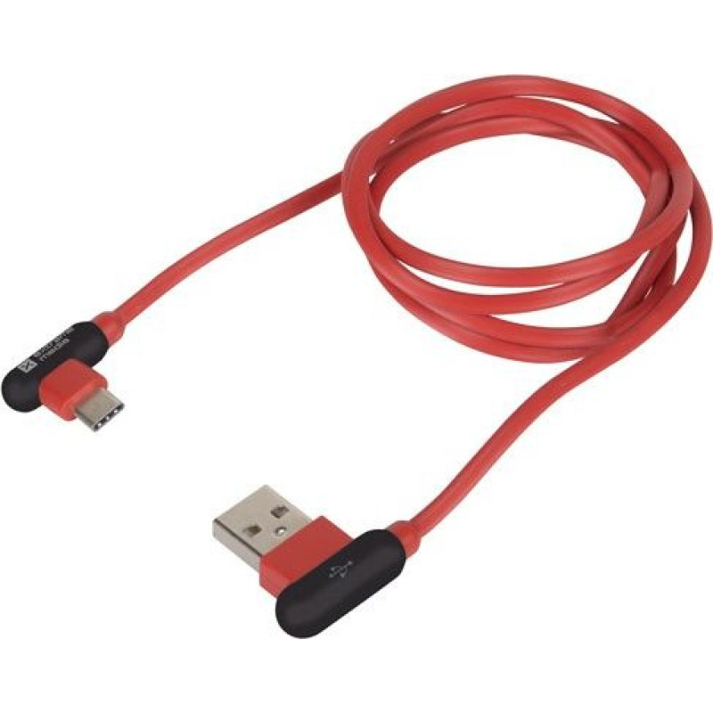 Natec USB cable Natec USB-A - USB-C 1 m Red (NKA-1201)
