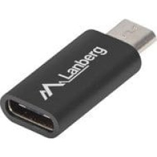 Lanberg USB adapter Lanberg USB-C - microUSB Black (AD-UC-UM-01)