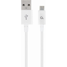 Gembird USB cable Gembird USB-A - microUSB 1 m White (CC-USB2P-AMmBM-1M-W)