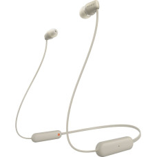 Sony WI-C100 Laisvų rankų įranga Bevielis Įkišamos į ausį Skambučiai / muzika Bluetooth Rusvai gelsvas
