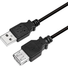 Logilink Kabel USB LogiLink USB-A - USB-A 5 m Czarny (CU0012B)