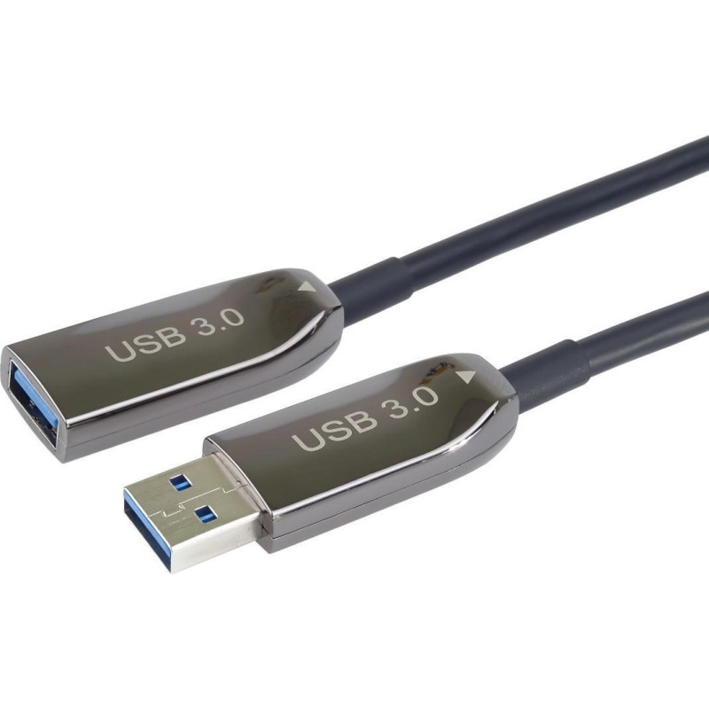 Premiumcord USB cable PremiumCord USB-A - USB-A 30 m Black (ku3opt30)