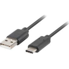 Lanberg USB cable Lanberg USB-A - USB-C 0.5 m Black (CA-USBO-20CU-0005-BK)
