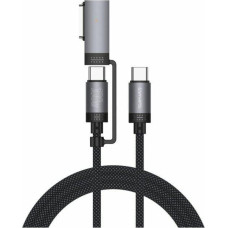 4Smarts Kabel USB-C 4smarts Explorer ComboCord    100W 2m z adapterem MagSafe czarny