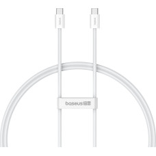 Baseus Kabel USB Baseus USB-C - USB-C 1 m Biały (6932172648800)