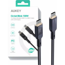 Aukey USB cable Aukey USB-C - USB-C 1.8 m Black (CB-MCC102 BK)