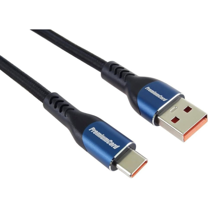 Premiumcord Kabel USB-C na USB 2.0, Nab&iacute;jec&iacute;, 5A, 0.5m