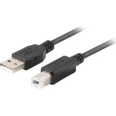Lanberg Kabel USB Lanberg USB-A - USB-B 1.8 m Czarny (CA-USBA-15CU-0018-BK)