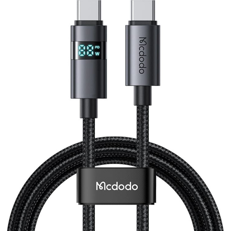 Mcdodo CA-5610 USB-C to USB-C cable, 100W, LED display, 1.2m