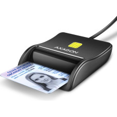 Axagon CRE-SM3N USB Smart card Flat išmanusis kortelių skaitytuvas Vidaus USB 2.0 Juoda
