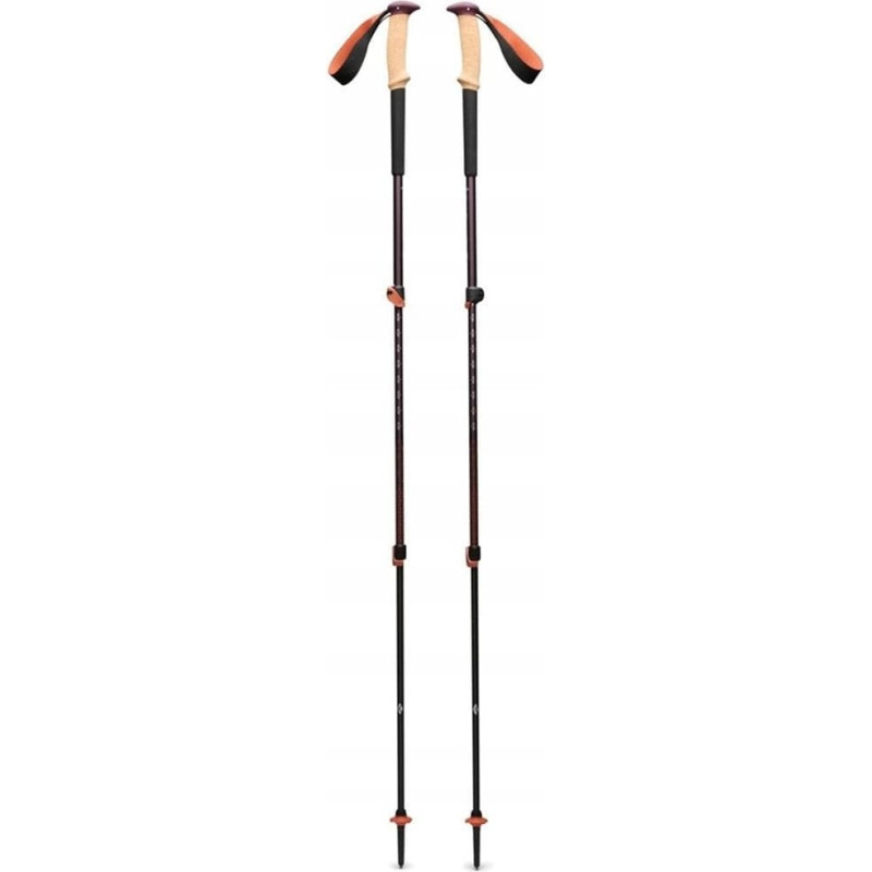 Black Diamond Trekking Poles Trail Cork (anthracite/orange, 1 pair, 100-140 cm)