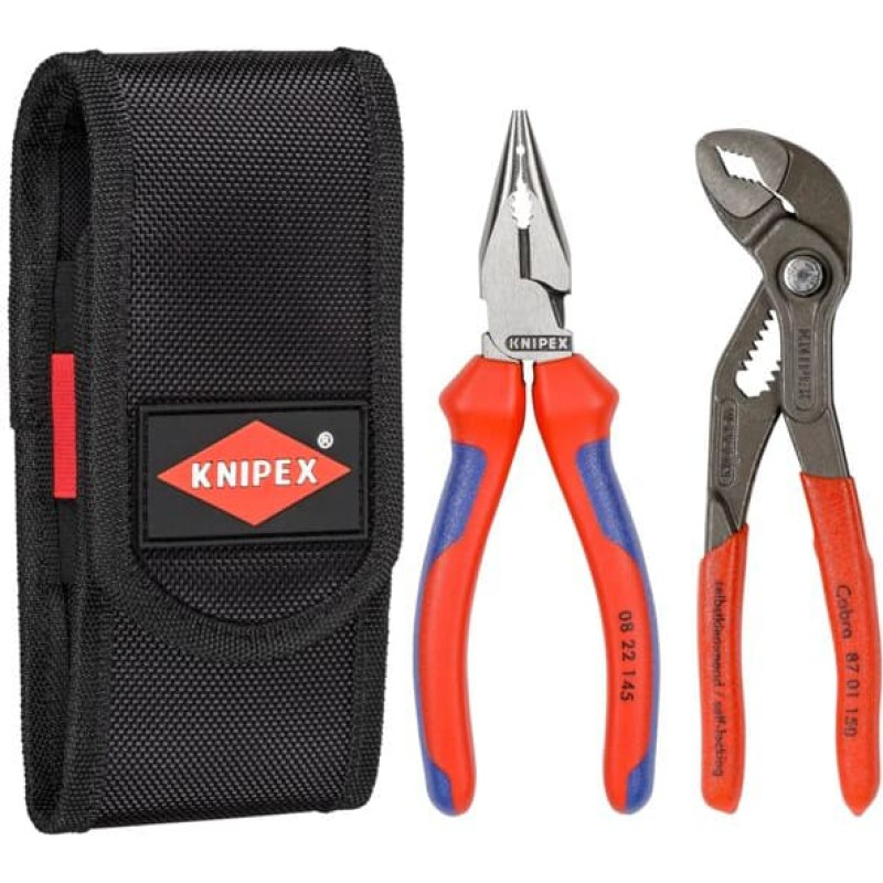 Knipex plier set 2pcs in belt pouch