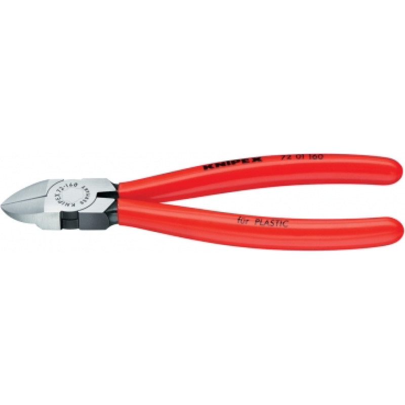 Knipex Žnyplės šoninio kirpimo, spyruoklė, plastikui, 180 mm, Knipex