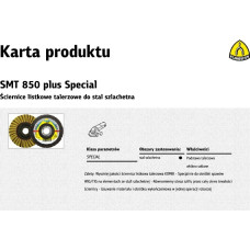 Klingspor ŚCIERNICA LISTKOWA KOMBI SMT850 125mm VERY FINE