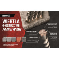 Makita WIERTŁO SDS MAX 35x 400x 540mm MAXI MAK 6-OSTRZOWE