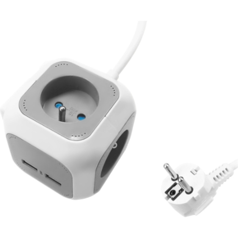 Orno PRZEDŁUŻACZ BIURKOWY 4xGNIAZDA 2xUSB UCHWYT PRZEWÓD 1,4m