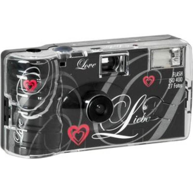 Keine Marke Single use Camera Flash 400 27 Love  black