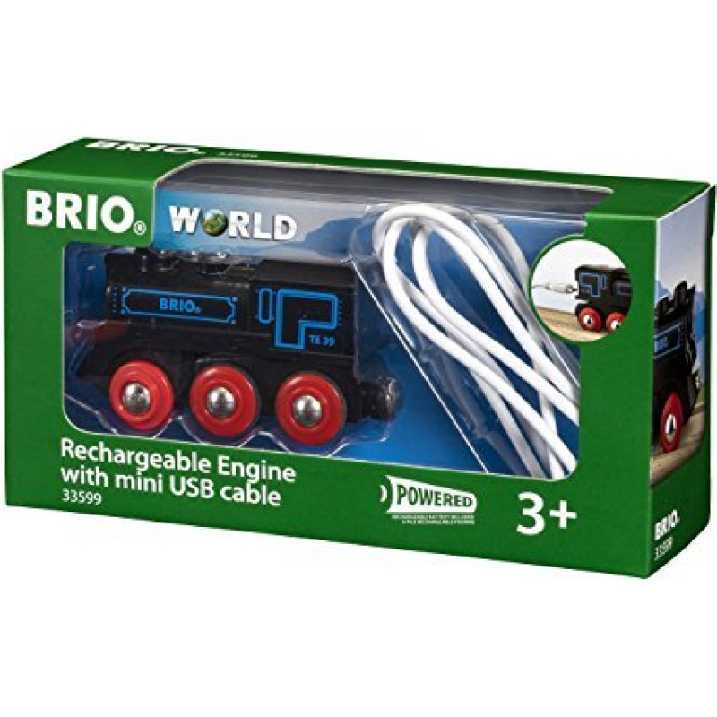 Ravensburger BRIO Black Battery Locomotive with Mini-USB - 59900