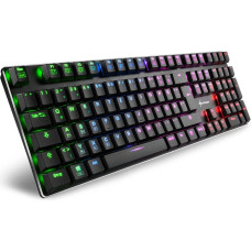Sharkoon DE layout - Sharkoon PureWriter RGB, gaming keyboard (black, Kailh Choc Low Profile Blue)