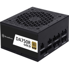 Silverstone Technology SilverStone SST-DA750R-GM 750W, PC power supply (black, 1x 12VHPWR, 4x PCIe, cable management, 750 watts)