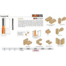 CMT Freza HW S=8 D=25x20, CMT