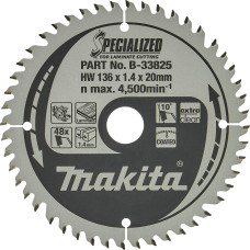 Makita SPECIALIZED Saegeblatt 136x20x48Z