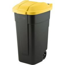 Curver KOSZ NA ODPADY CZARNY 110L /POKRYWA ŻÓŁTA