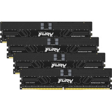 Kingston FURY DDR5 - 64GB - 5600 - CL - 36 (4x 16 GB) quad kit, RAM (black, KF556R36RBK4-64, Renegade PRO, INTEL XMP)