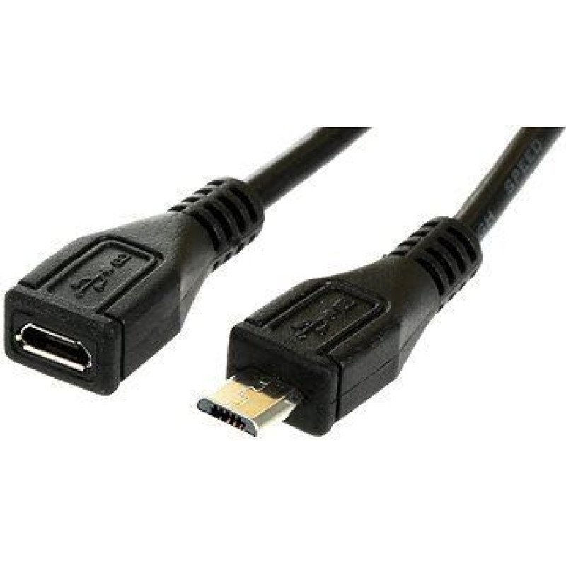 Premiumcord USB cable PremiumCord microUSB - 2 m Black (296010320977)