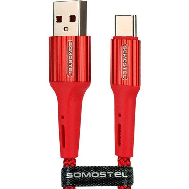 Somostel USB cable Somostel USB-A - USB-C 1 m Red (025697)