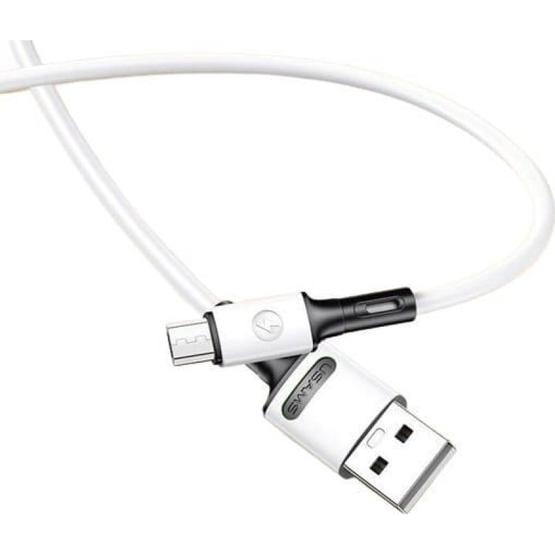 Usams USB cable Usams USB-A - microUSB 1 m White (69869-uniw)