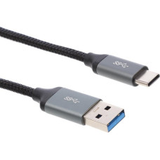 Montis USB cable Montis USB-A - USB-C 1 m Black and grey (MT003)
