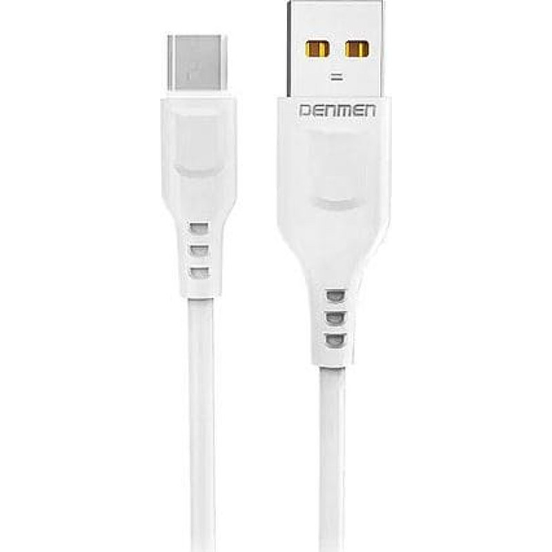 Denmen USB cable Denmen USB-A - microUSB 1 m White (29345)