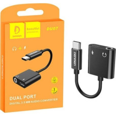 Denmen USB adapter Denmen ADAPTER HF TYPE-C DENMEN BLACK AUDIO JACK + DU07 SYSLING