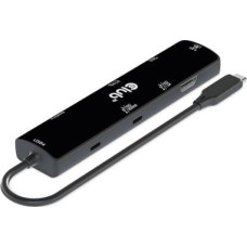 Club 3D CLUB3D CSV-1599 knyginių kompiuterių dokas / jungčių replikatorius USB 3.2 Gen 1 (3.1 Gen 1) Type-C Juoda