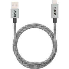Yenkee Kabel USB Yenkee USB-A - USB-C 1 m Srebrny (YCU 331GY)