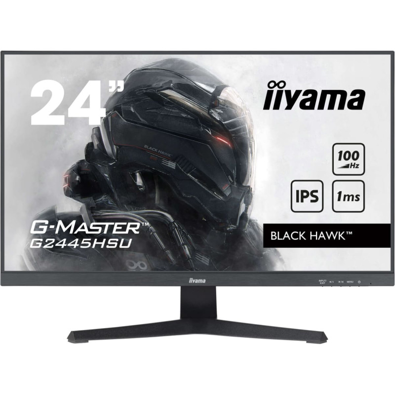 Iiyama G-MASTER G2445HSU-B2 kompiuterio monitorius 61 cm (24") 1920 x 1080 pikseliai &bdquo;Full HD&ldquo; LCD Juoda