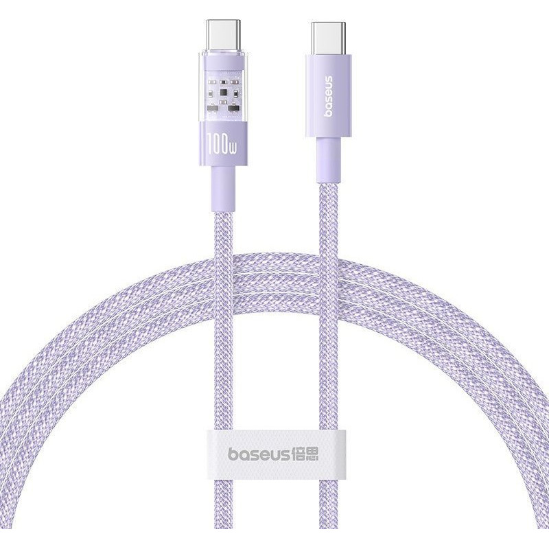Baseus Kabel Baseus Gem Typ C-Typ C 100W 1m (fioletowy)