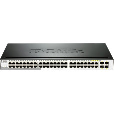 D-Link DGS-1210-48 tinklo komutatorius Valdomas L2 Gigabit Ethernet (10/100/1000) 1U Juoda