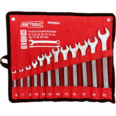 Awtools AW COMBINATION WRENCH SET 6-22mm 12pcs/ SATIN FINISH