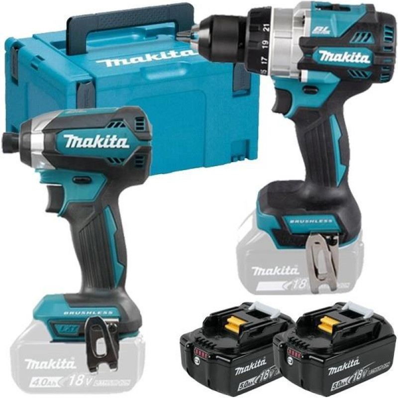 Makita .ZES.COMBO 18V DLX2432TJ (DDF486+DTD153) 2x5,0Ah MAKPAC