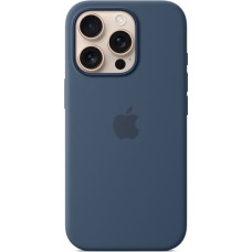 Apple Silicone Case with MagSafe (dark blue, iPhone 16 Pro)