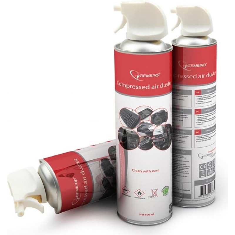 Gembird COMPRESSED AIR DUSTER 600ML/CK-CAD-FL600-01 GEMBIRD