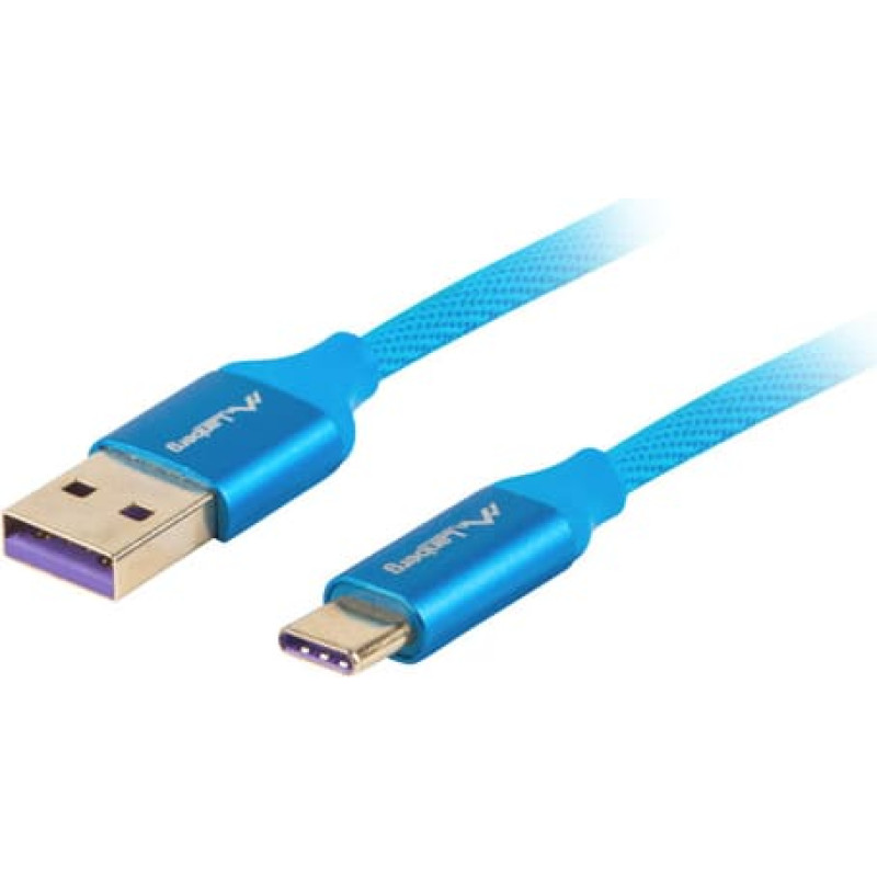 Lanberg | Cable | CA-USBO-21CU-0010-BL | USB-A to USB-C